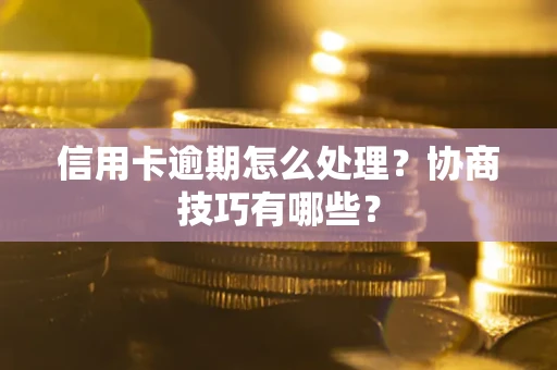 武汉信用卡逾期怎么处理？协商技巧有哪些？