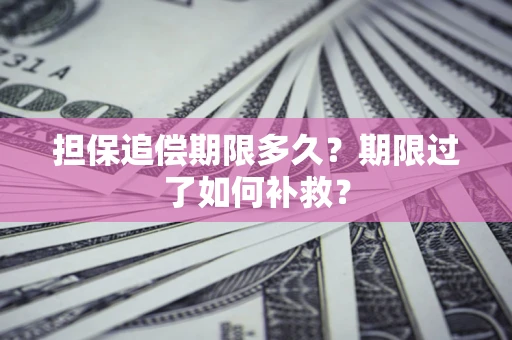 武汉担保追偿期限多久？期限过了如何补救？