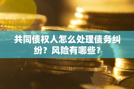 武汉共同债权人怎么处理债务纠纷？风险有哪些？